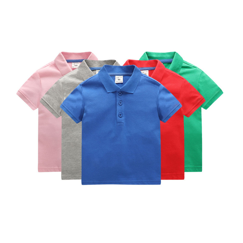 Logo tùy chỉnh trẻ em polo áo polo 100% cotton